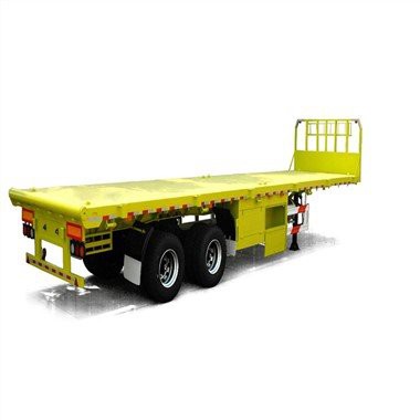 2 ایکسل فلیٹ بیڈ ٹریلر